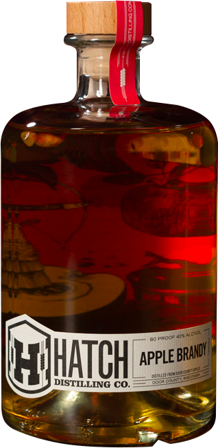 apple brandy bottle