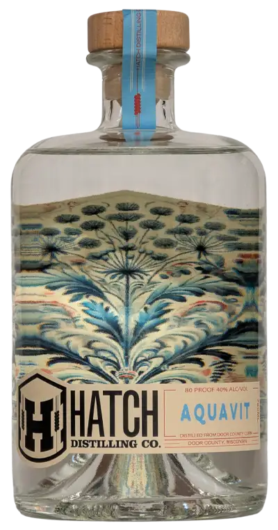 aquavit spirit bottle Hatch Distilling Aquavit