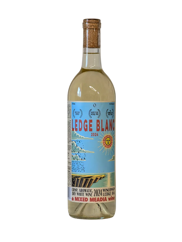 ledge blanc vintage _24 - Edited ledge blanc vintage wine bottle